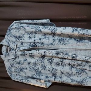 100% linen size L men's shirt